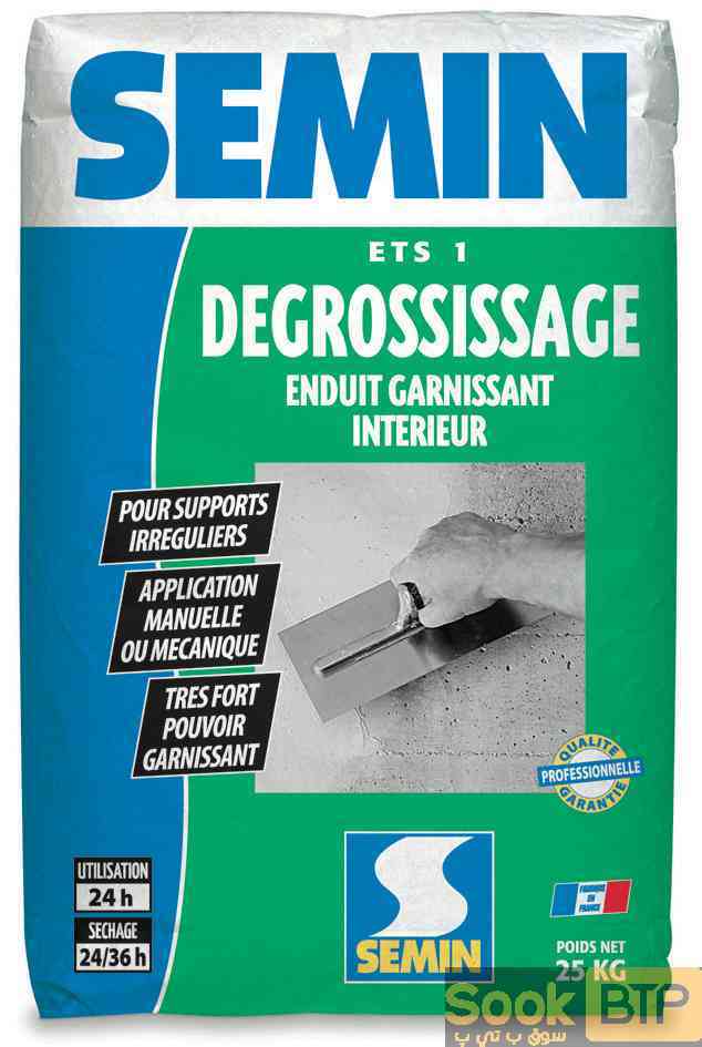 ENDUIT POUDRE DEGROSSISSAGE SEMIN 25KG